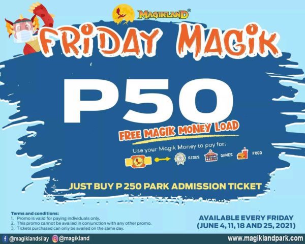 Magikland Park Friday Magik P50 Promo
