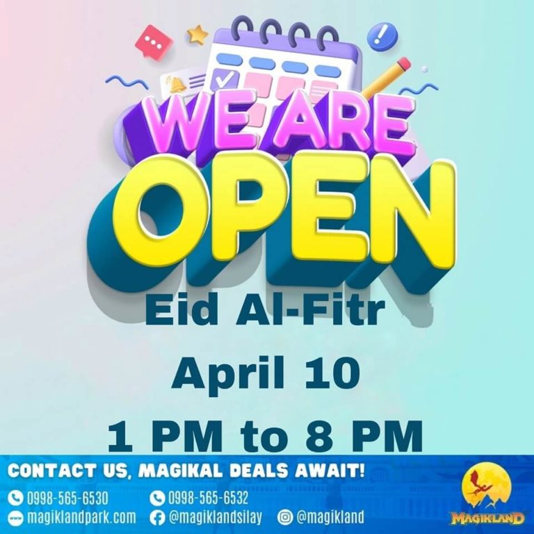 Celebrate Araw ng Kagitingan on April 9 and Eid Al-Fitr on April 10 at Magikland Park