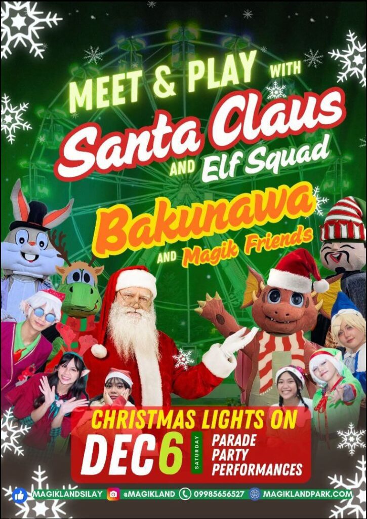 🎄✨ Magikland Christmas Lights ON: Meet Santa, Elf Squad, Bakunawa & Magical Friends – Dec 6 ✨🎄