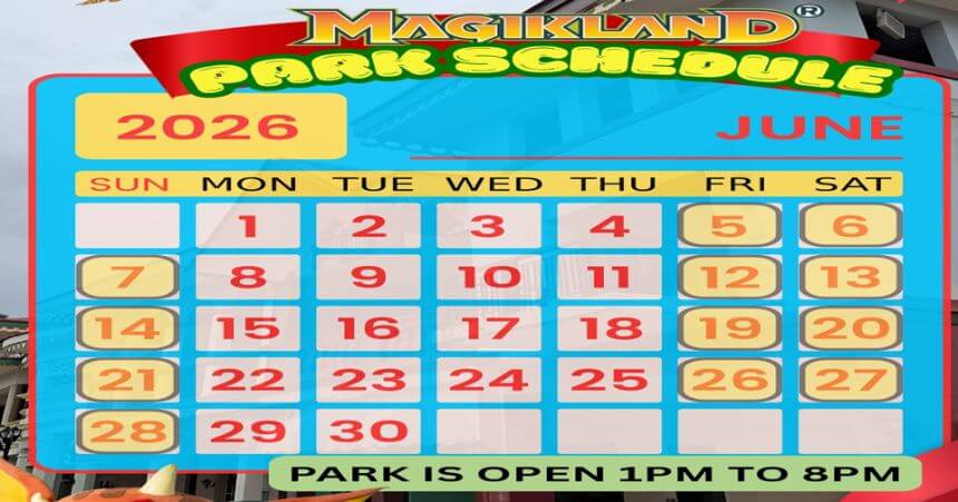 Magikland June 2026 Schedule